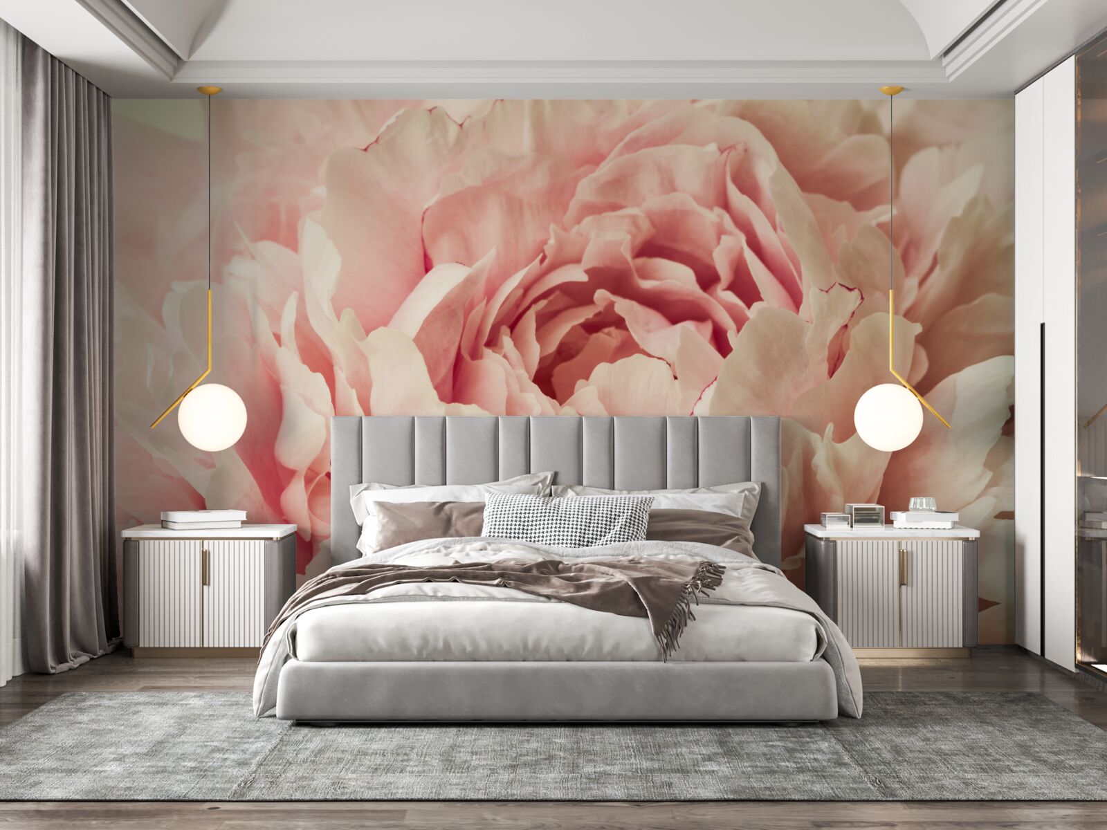 Fototapet granule fine de flori de aster