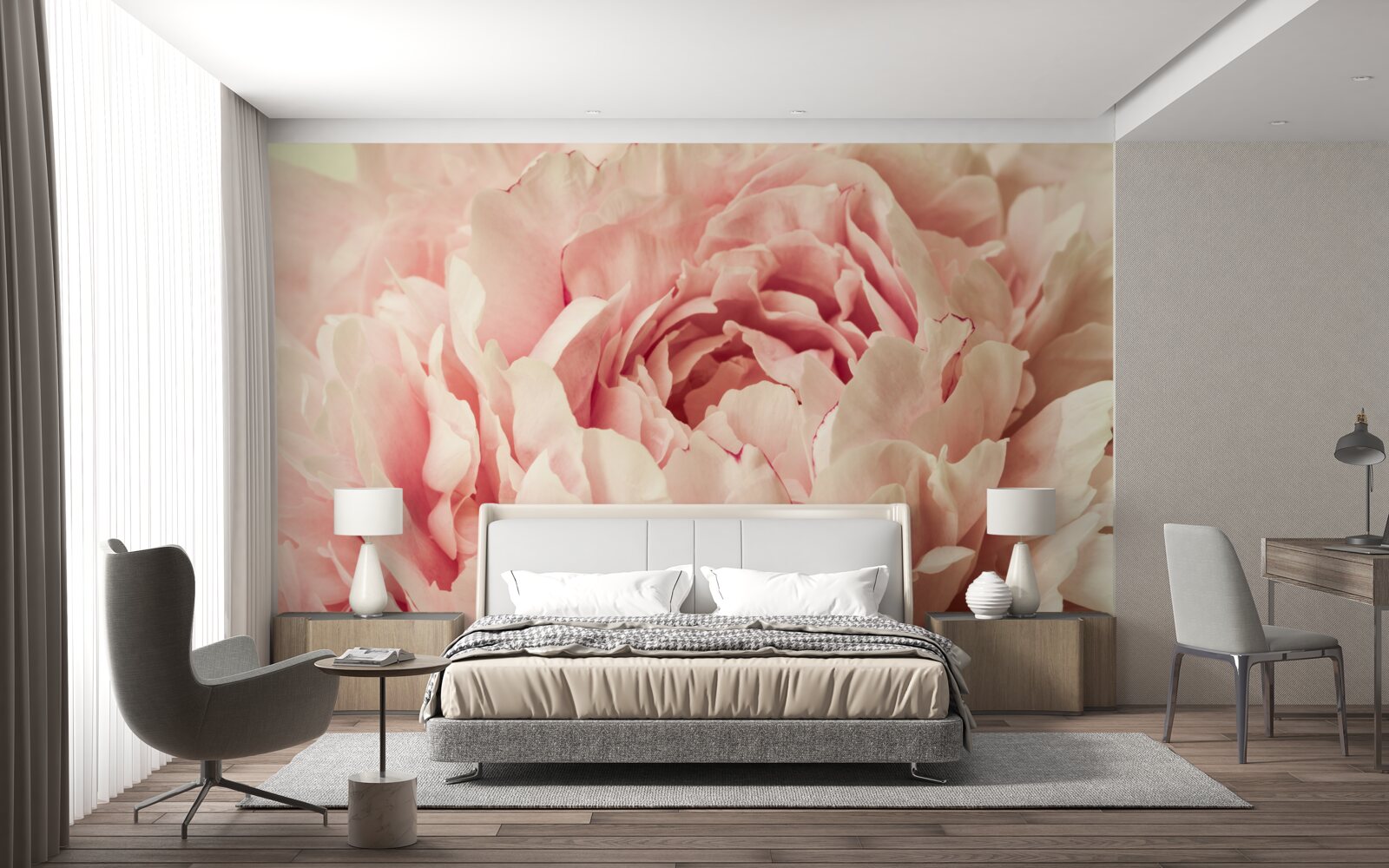 Fototapet granule fine de flori de aster