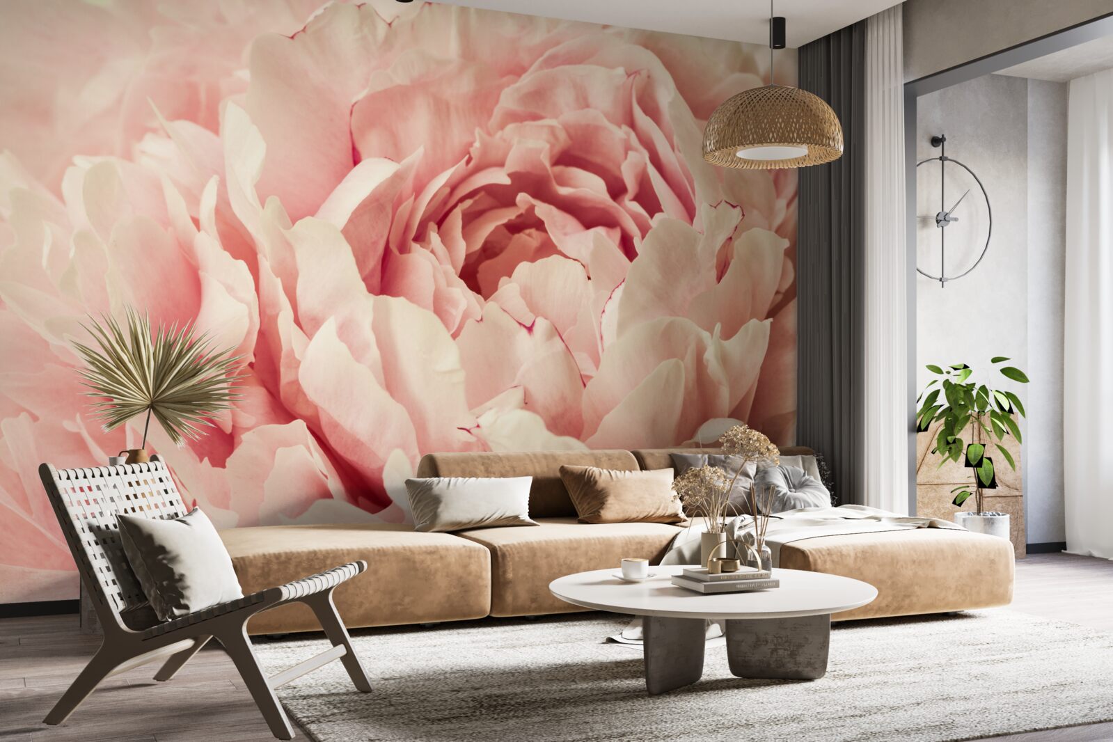 Fototapet granule fine de flori de aster