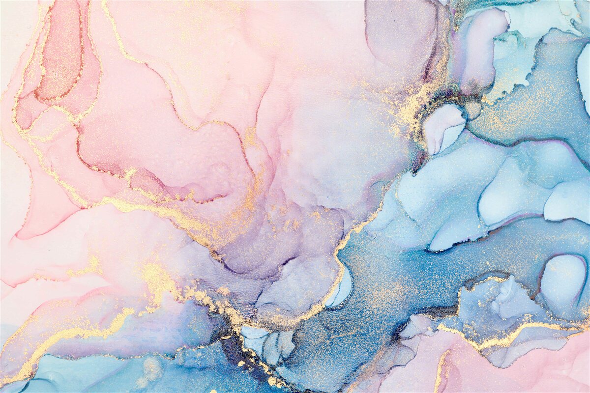 Fototapet nori roz moale plutesc deasupra apei