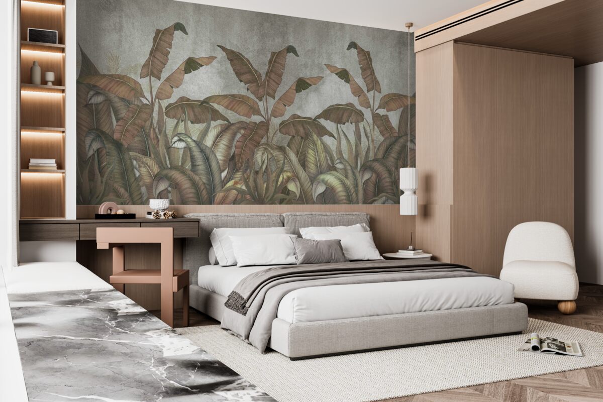 Fototapet frunze de ferigă ofilite