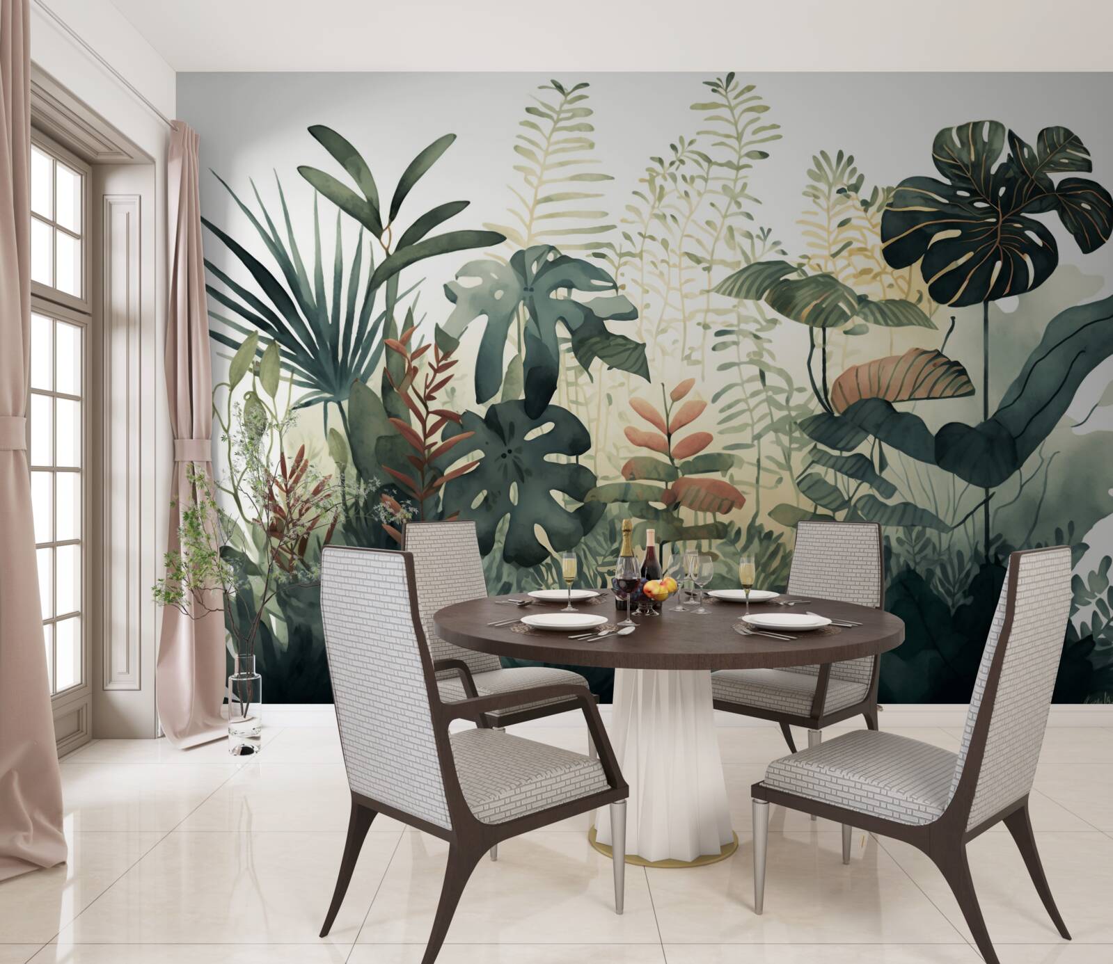 Fototapet noaptea învăluie tropicele