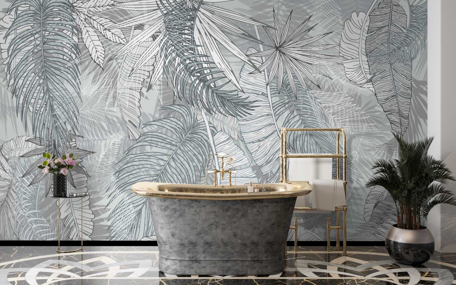 Fototapet frunze de vegetație tropicală