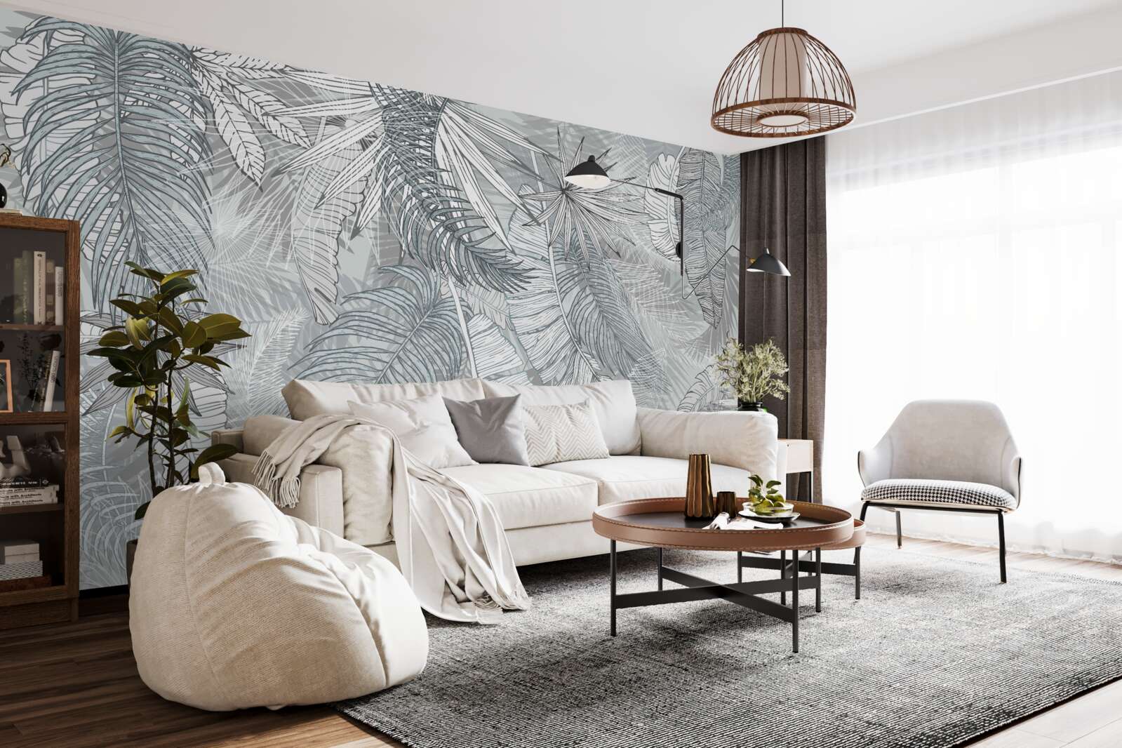 Fototapet frunze de vegetație tropicală