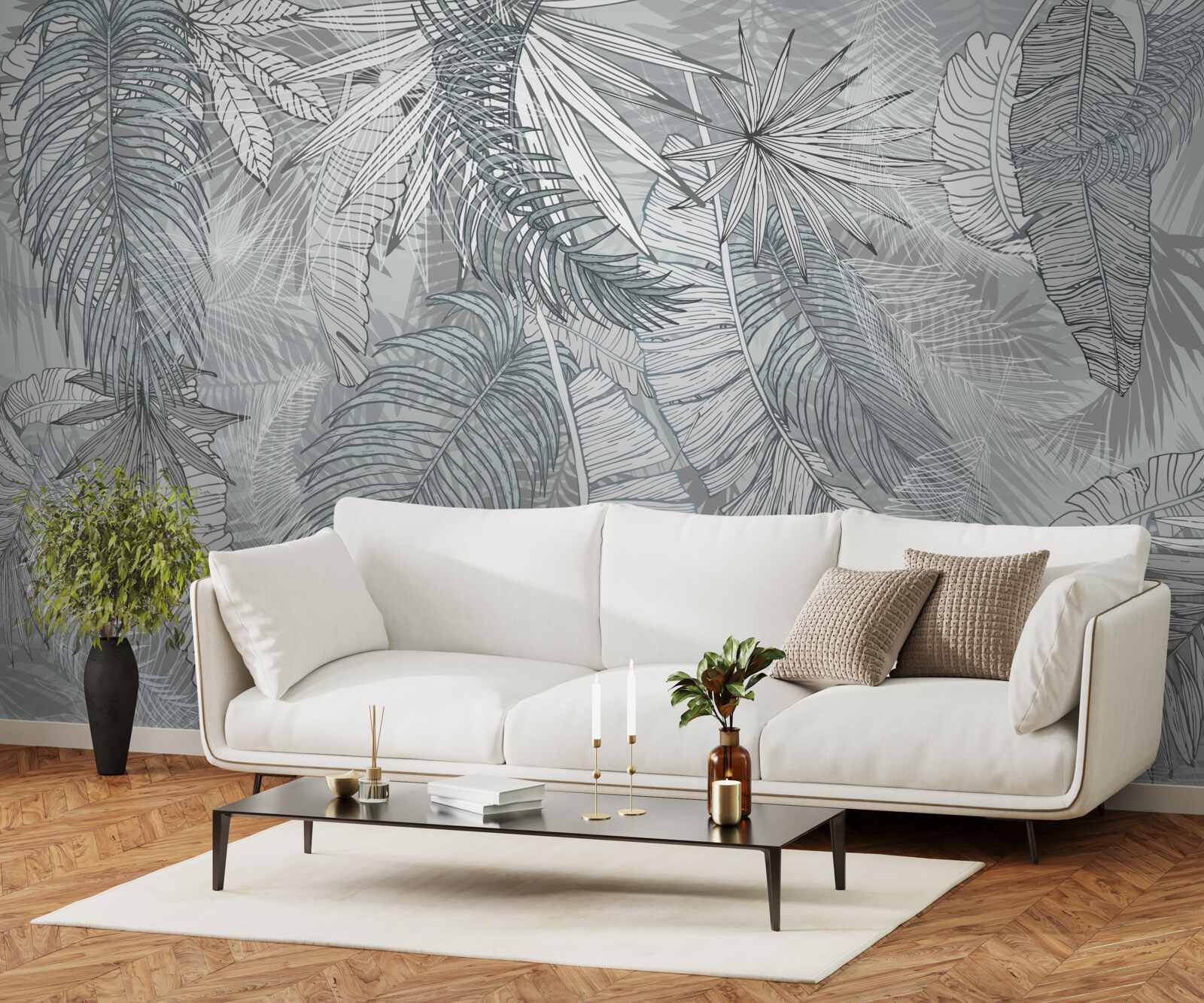 Fototapet frunze de vegetație tropicală