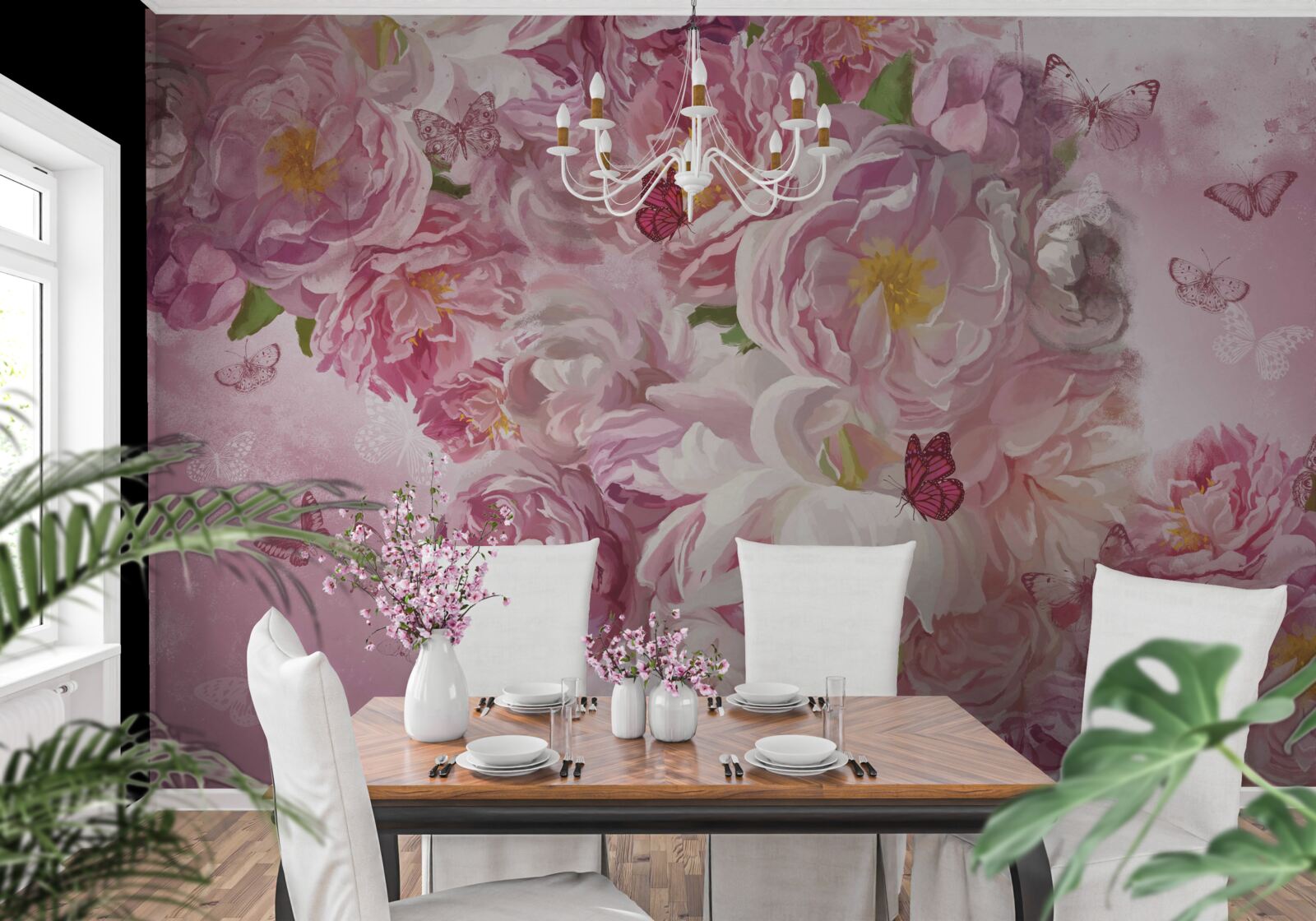 Fototapet ramură decorată cu muguri înfloriți