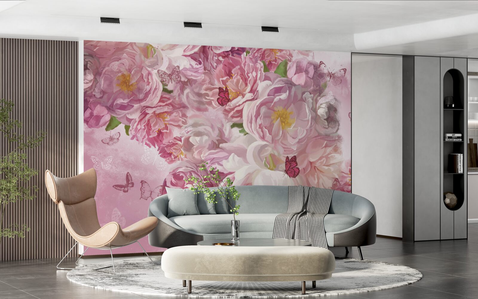 Fototapet ramură decorată cu muguri înfloriți