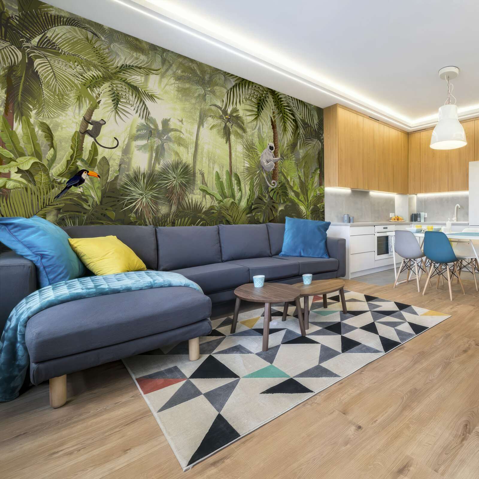 Fototapet ceață matinală în regiunile tropicale