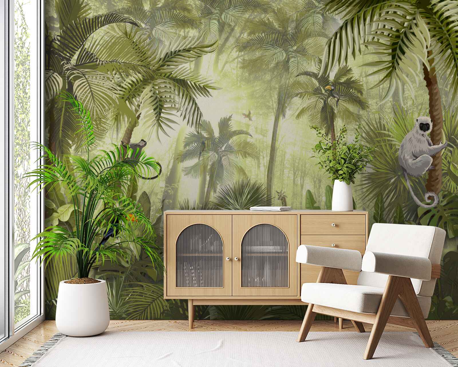 Fototapet ceață matinală în regiunile tropicale