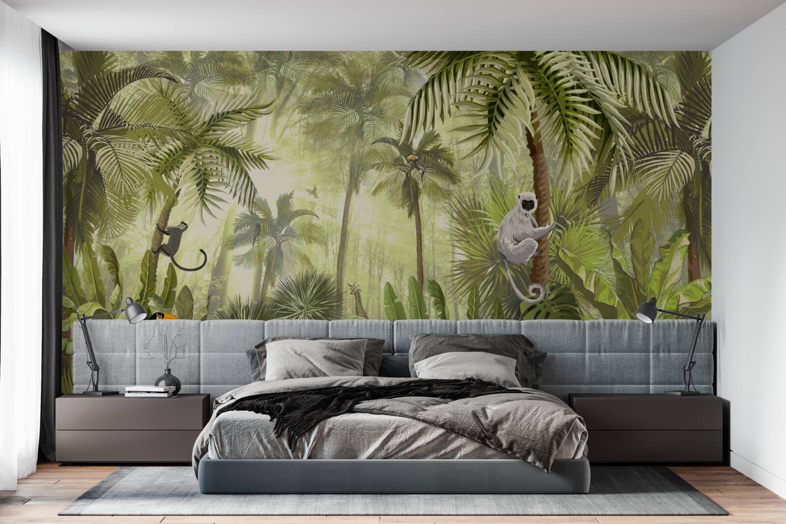 Fototapet ceață matinală în regiunile tropicale