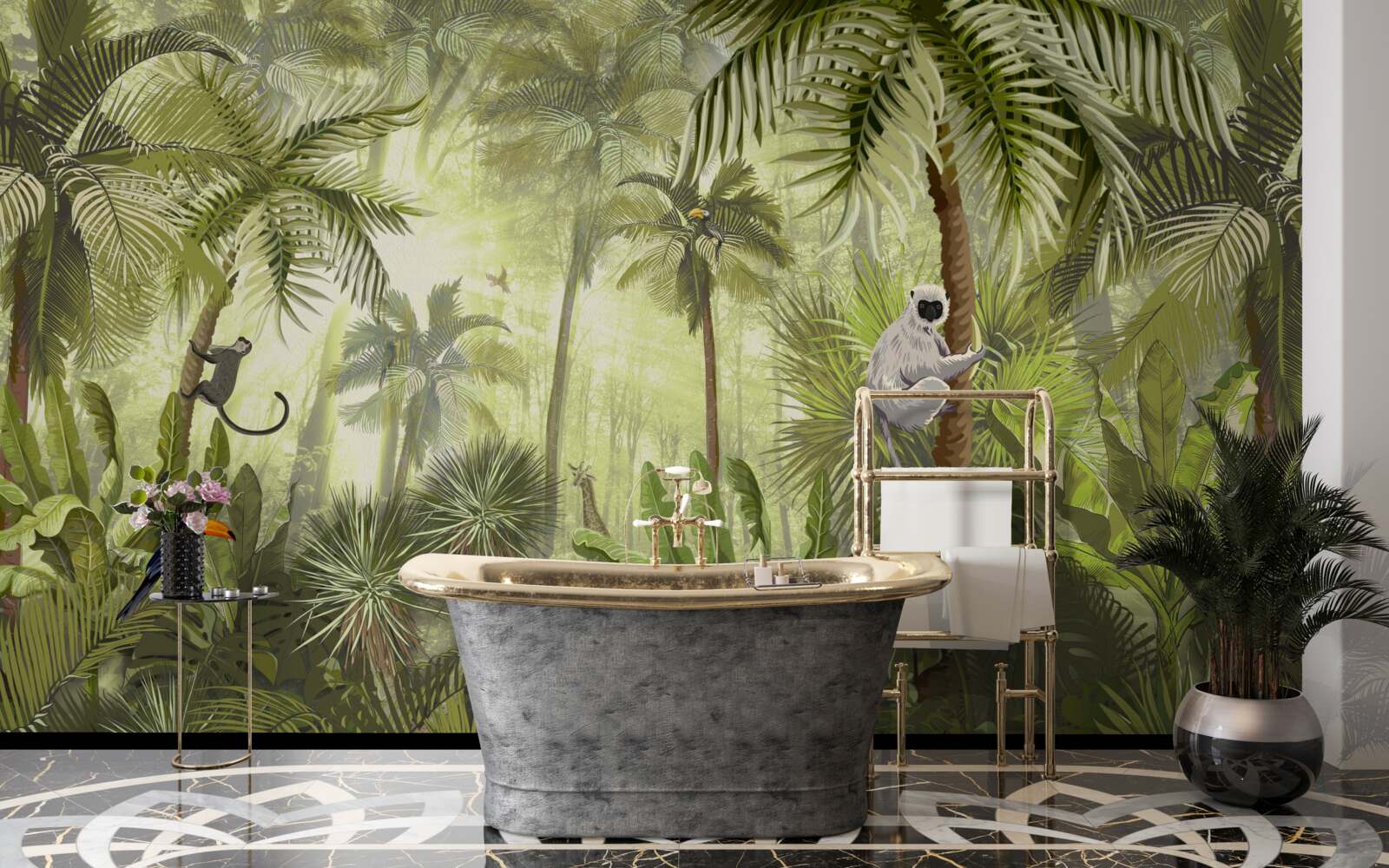 Fototapet ceață matinală în regiunile tropicale