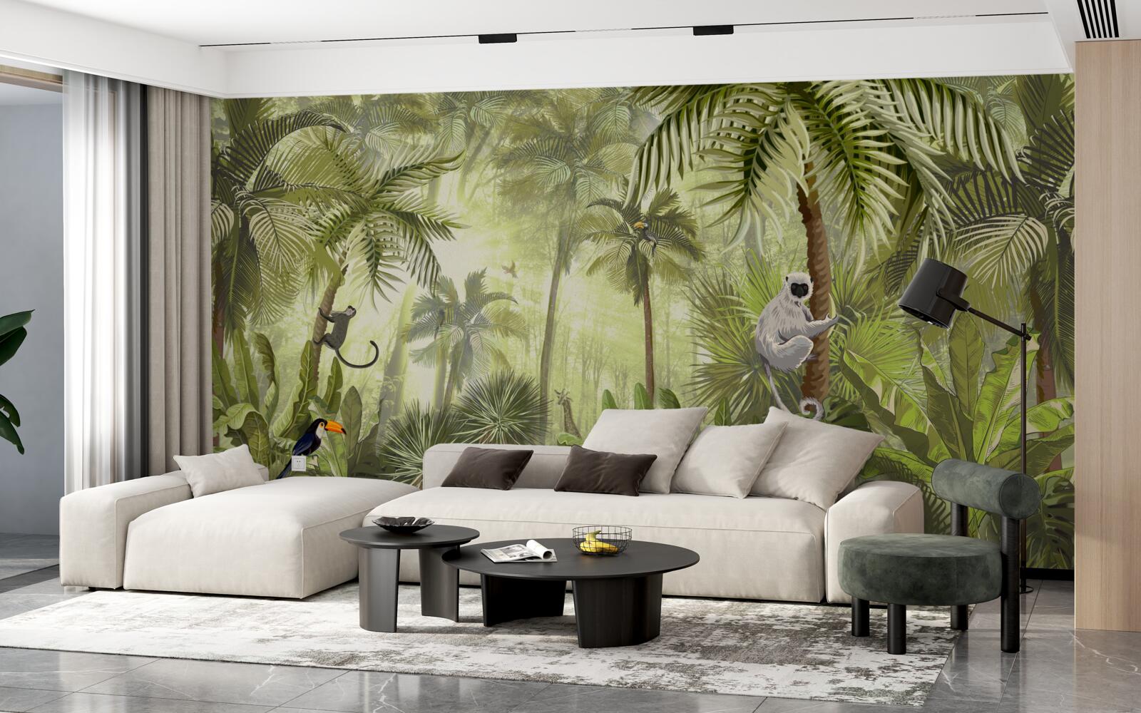 Fototapet ceață matinală în regiunile tropicale