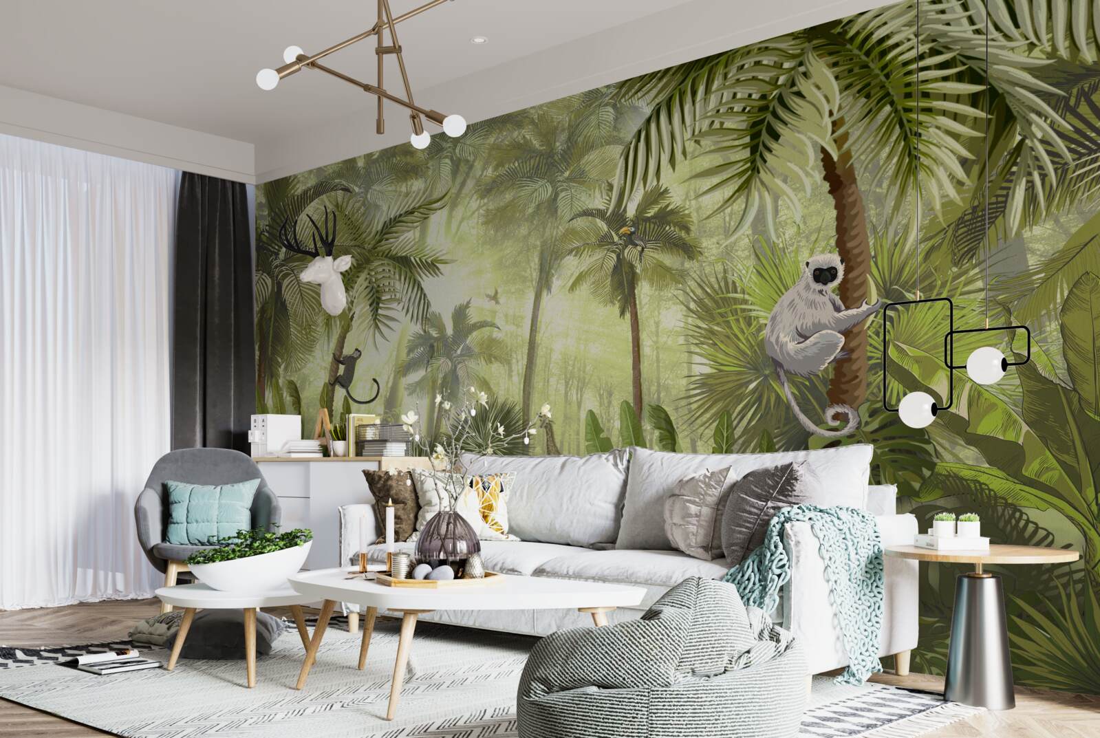 Fototapet ceață matinală în regiunile tropicale