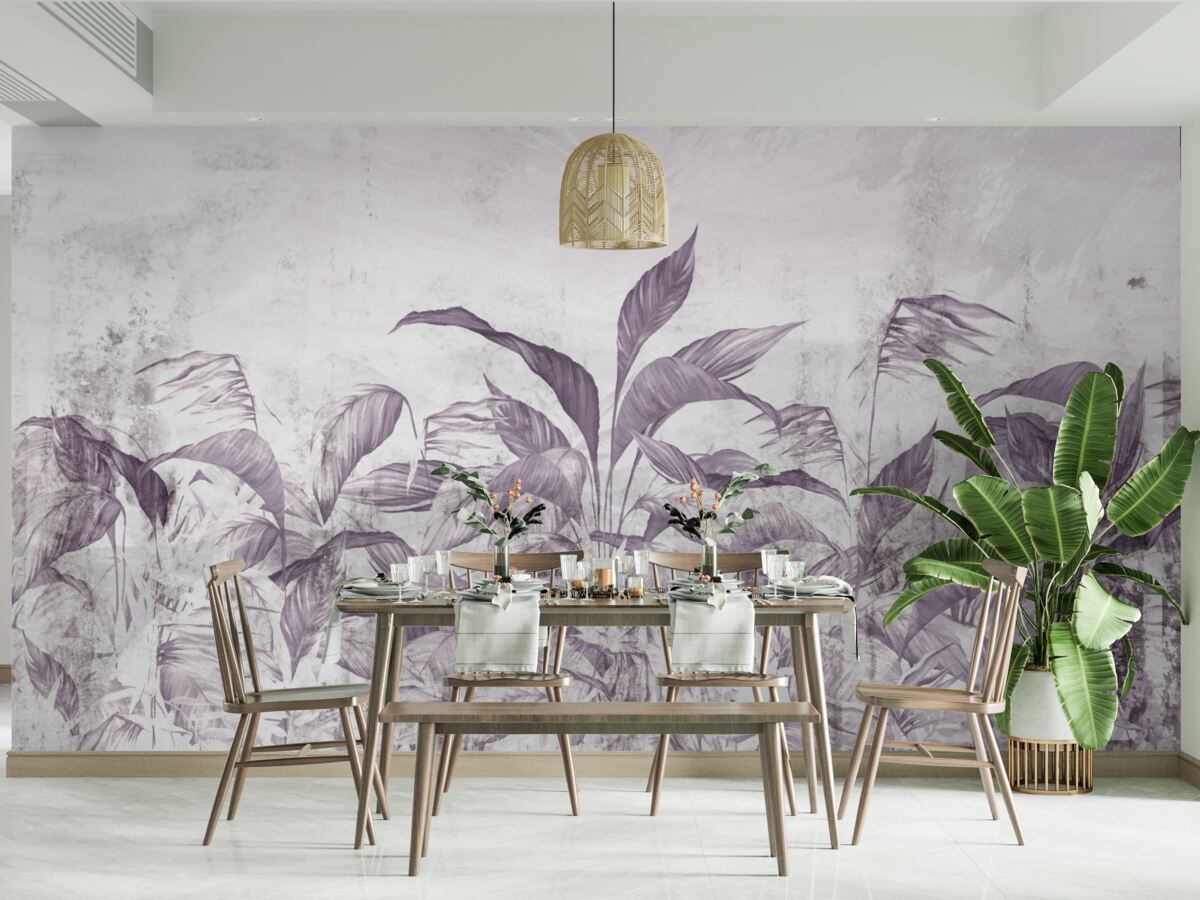 Fototapet flora și vegetația tropicală în timpul ploilor abundente