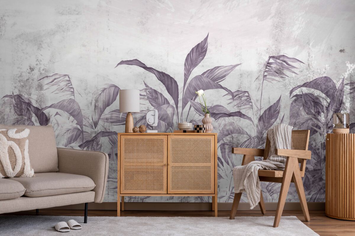 Fototapet flora și vegetația tropicală în timpul ploilor abundente