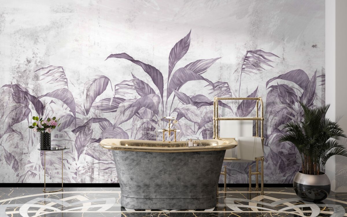 Fototapet flora și vegetația tropicală în timpul ploilor abundente