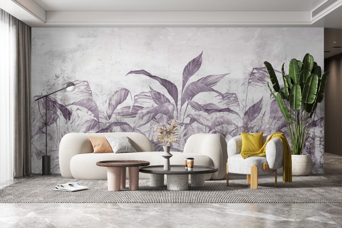 Fototapet flora și vegetația tropicală în timpul ploilor abundente