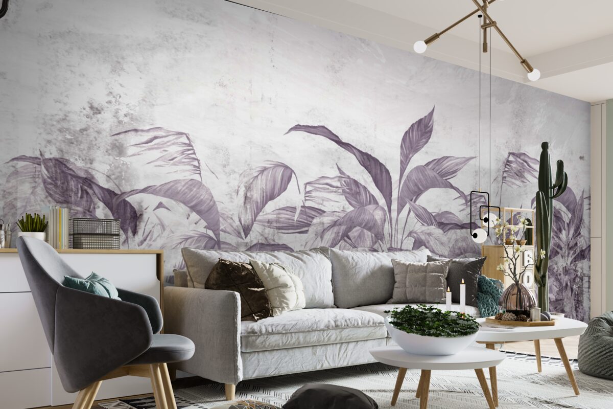 Fototapet flora și vegetația tropicală în timpul ploilor abundente