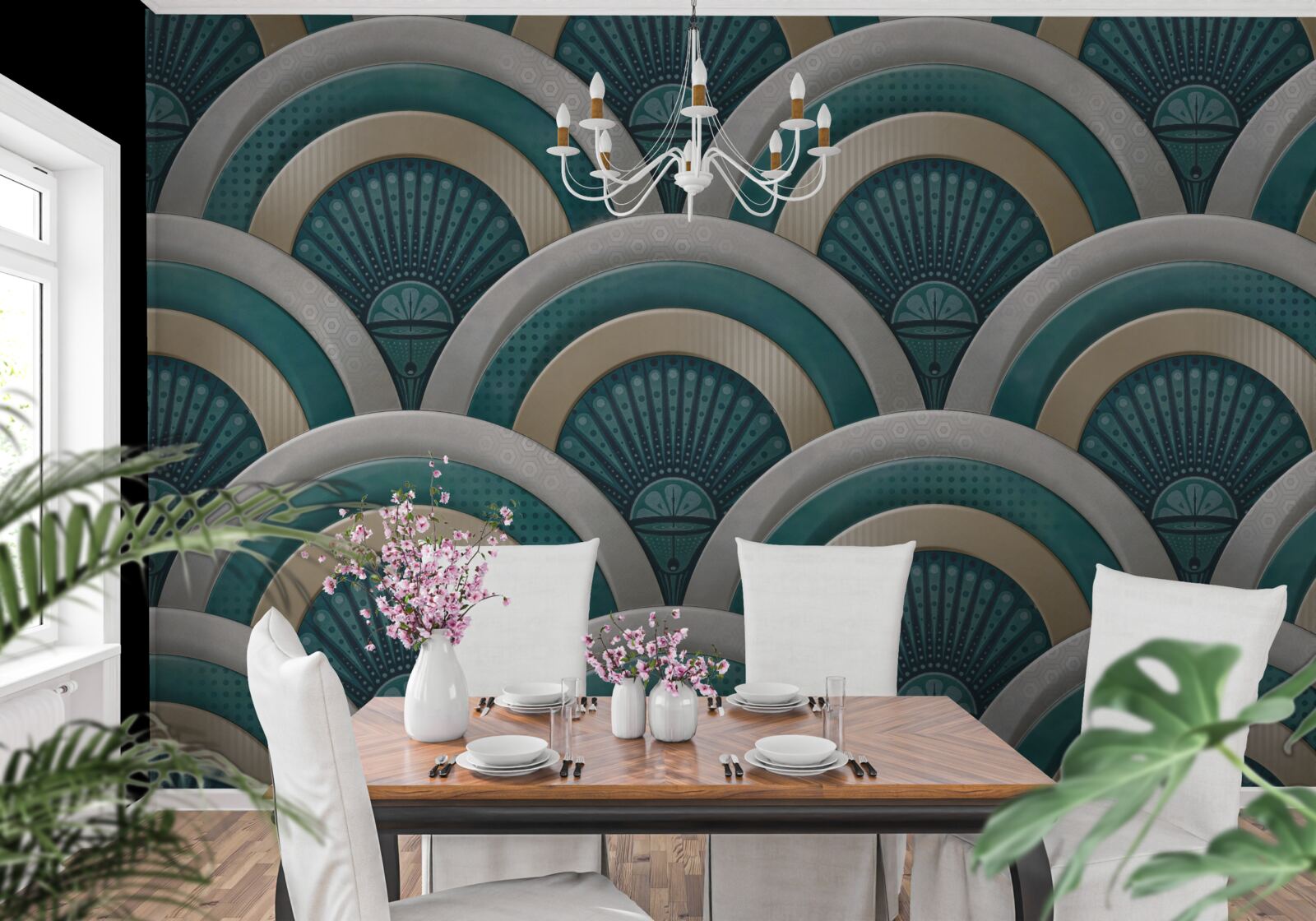 Fototapet abstractizare de valuri de mare puternice