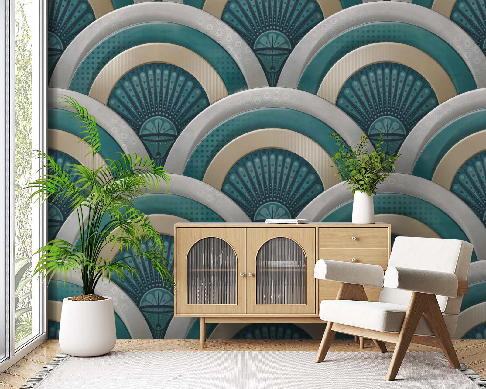 Fototapet abstractizare de valuri de mare puternice