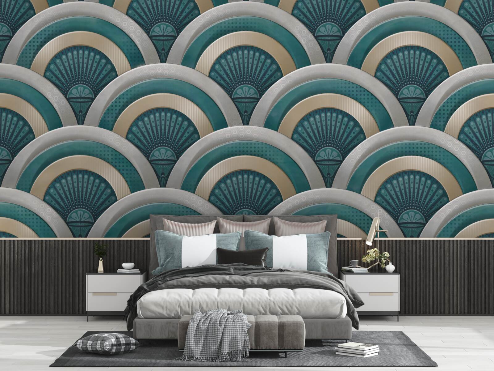 Fototapet abstractizare de valuri de mare puternice