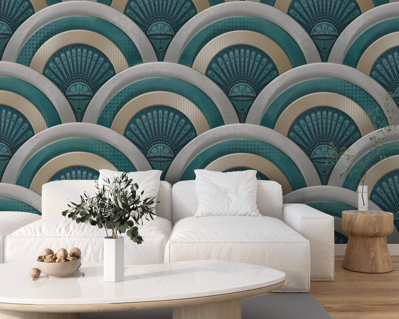 Fototapet abstractizare de valuri de mare puternice