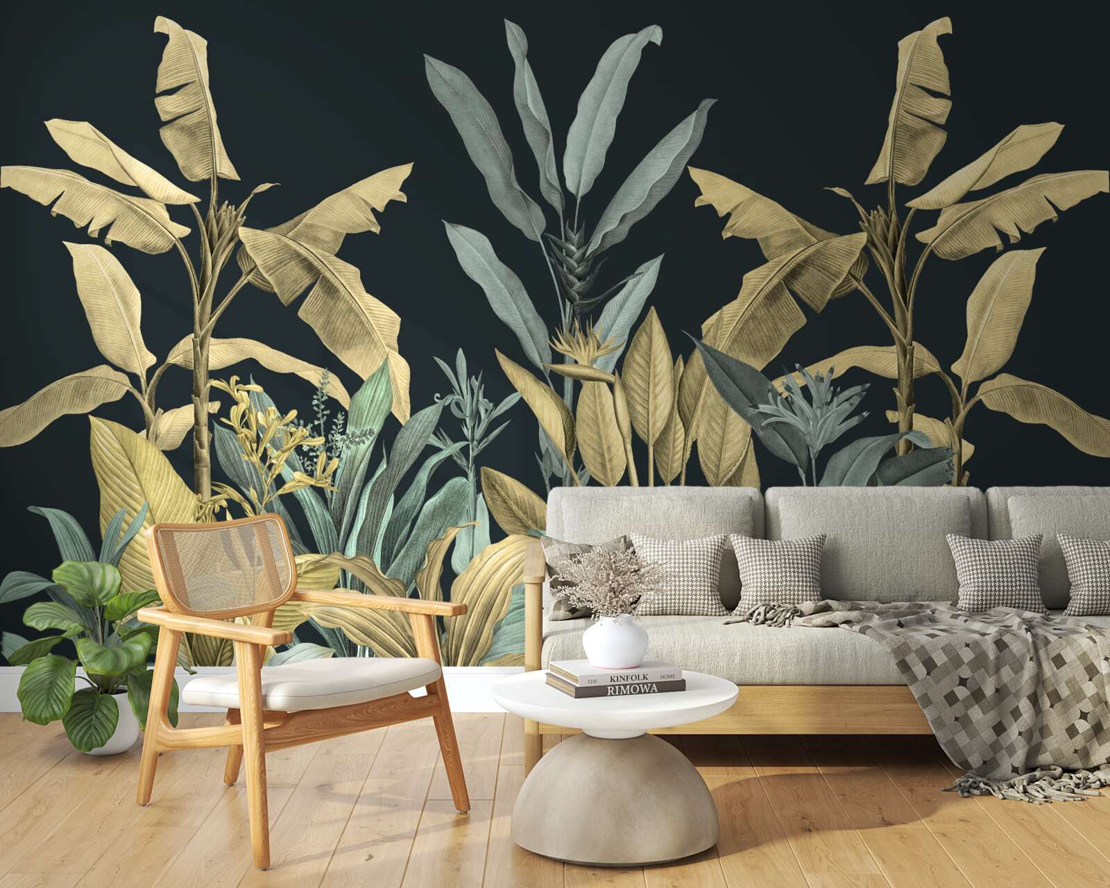 Fototapet nuanțe bogate de plante tropicale