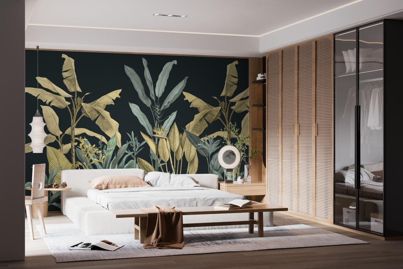 Fototapet nuanțe bogate de plante tropicale