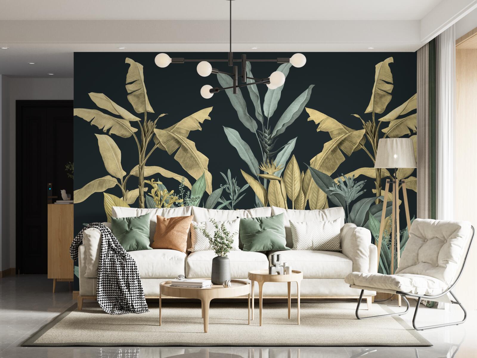 Fototapet nuanțe bogate de plante tropicale