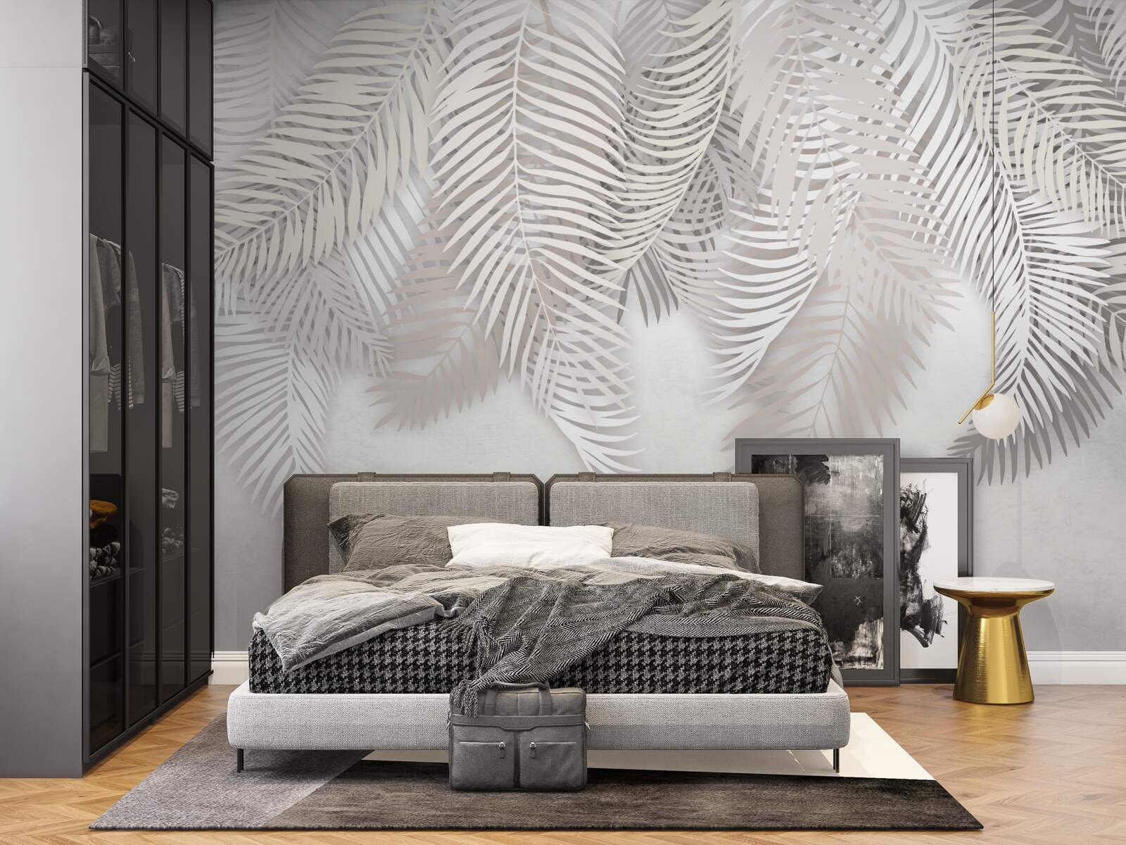 Fototapet frunze de palmier agățate