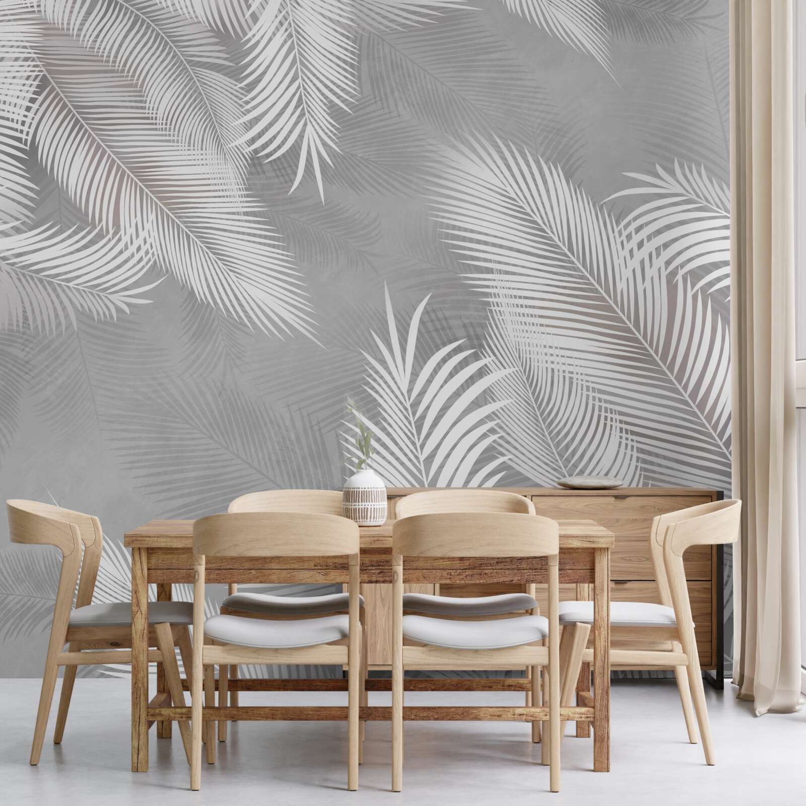 Fototapet frunzele strălucitoare arată ca penele