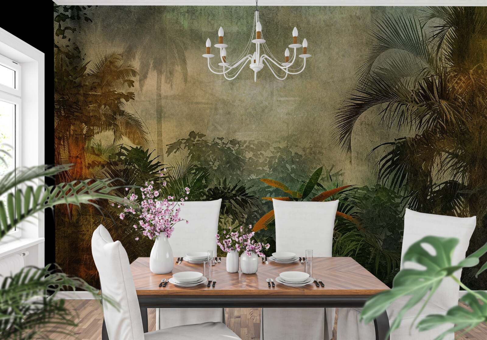 Fototapet flora luxuriantă din pădurile tropicale