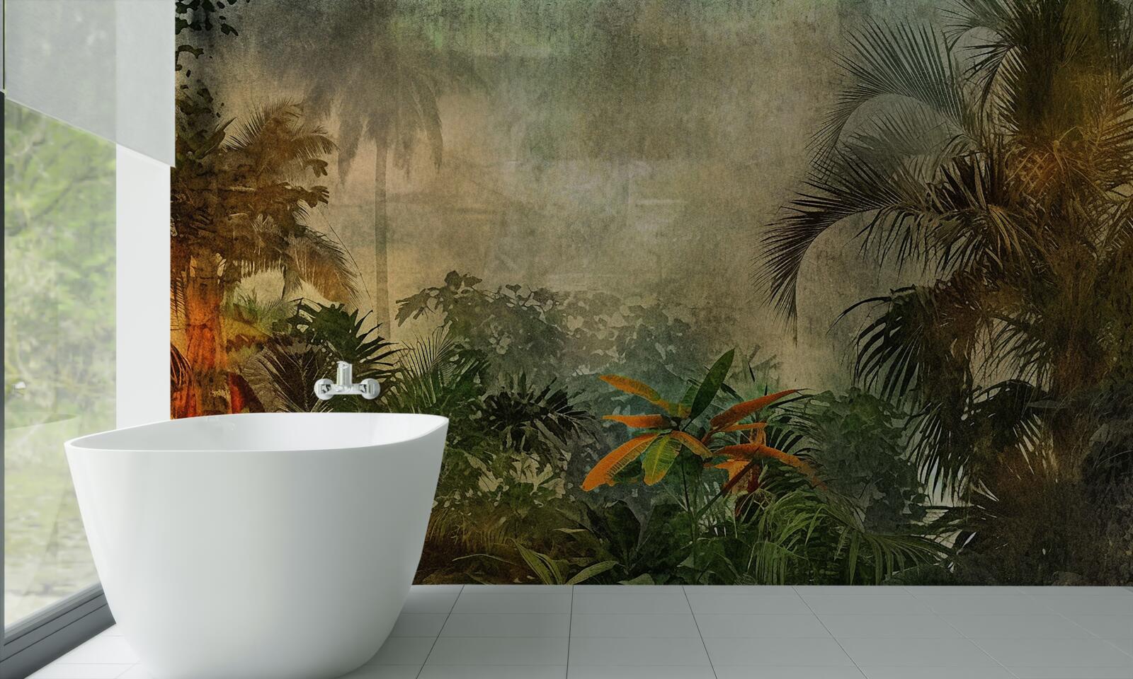 Fototapet flora luxuriantă din pădurile tropicale