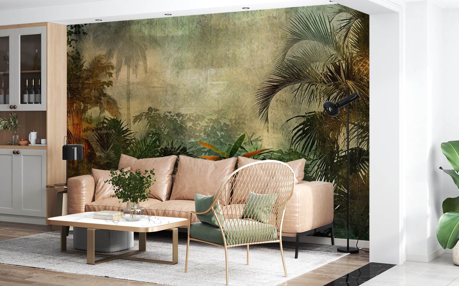 Fototapet flora luxuriantă din pădurile tropicale