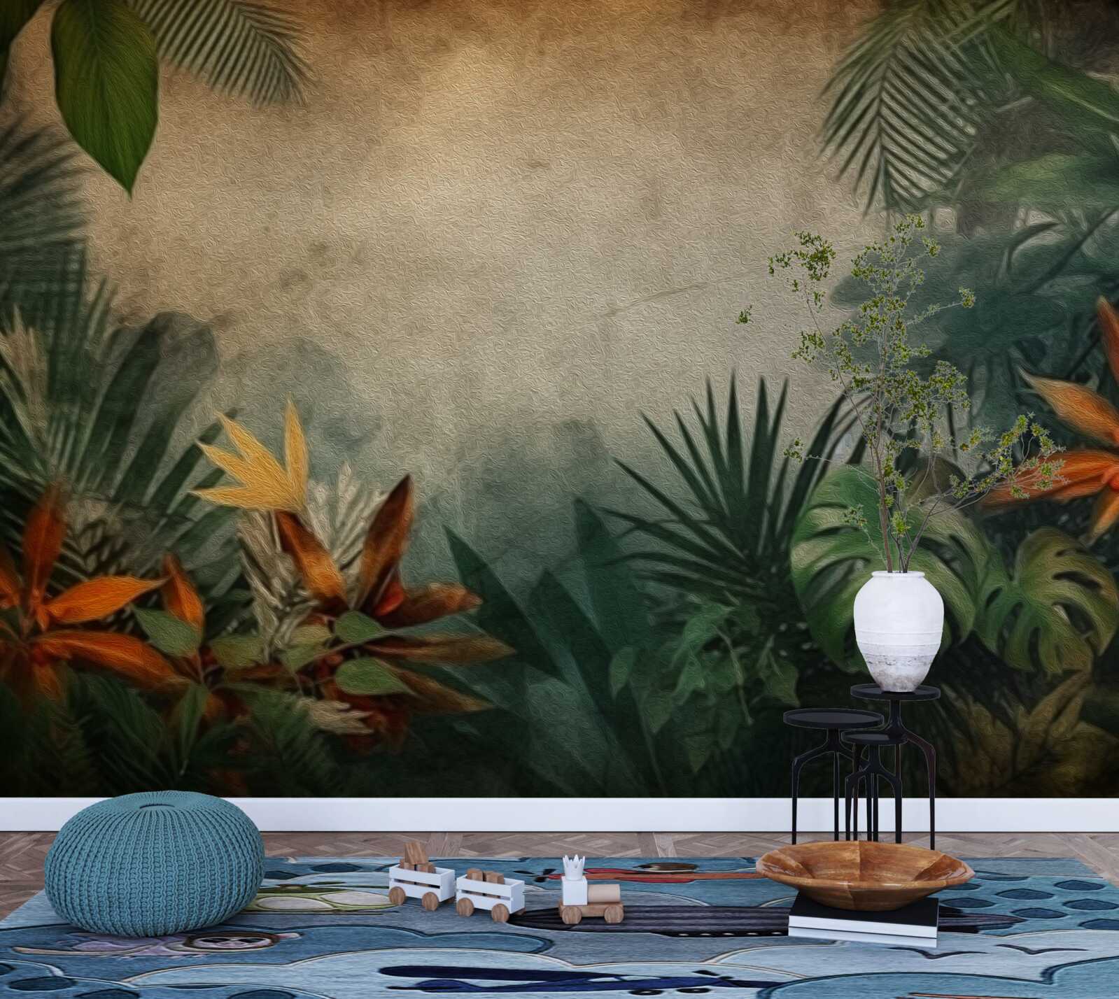 Fototapet ploaie într-o junglă tropicală