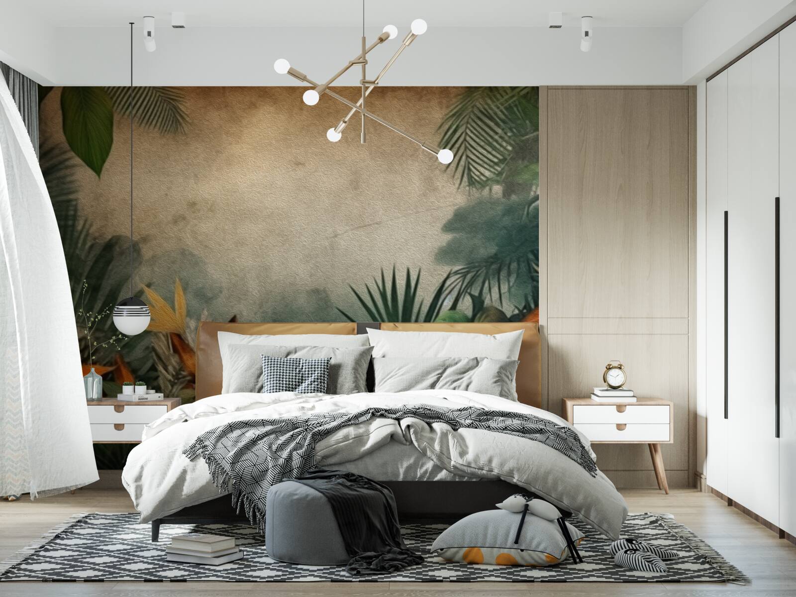 Fototapet ploaie într-o junglă tropicală