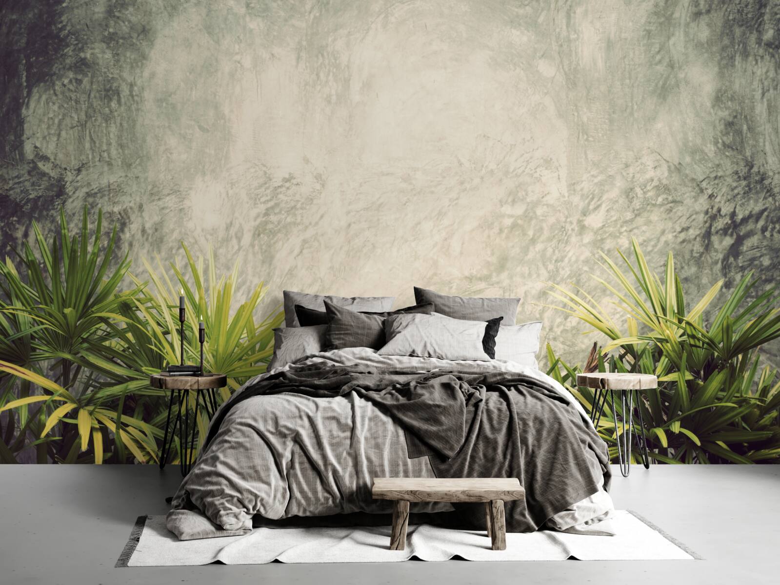 Fototapet o pătură cețoasă învăluie plantele verzi din junglă