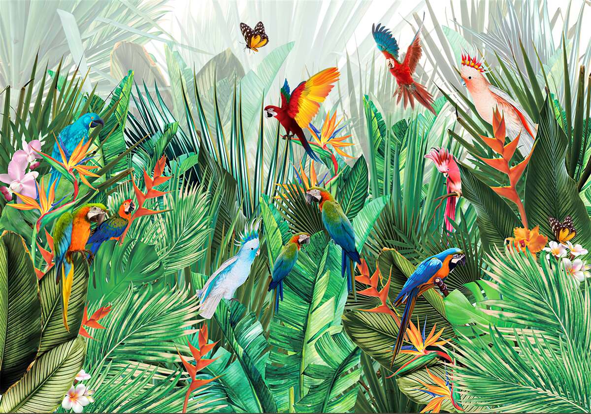 Fototapet locuitorii junglei