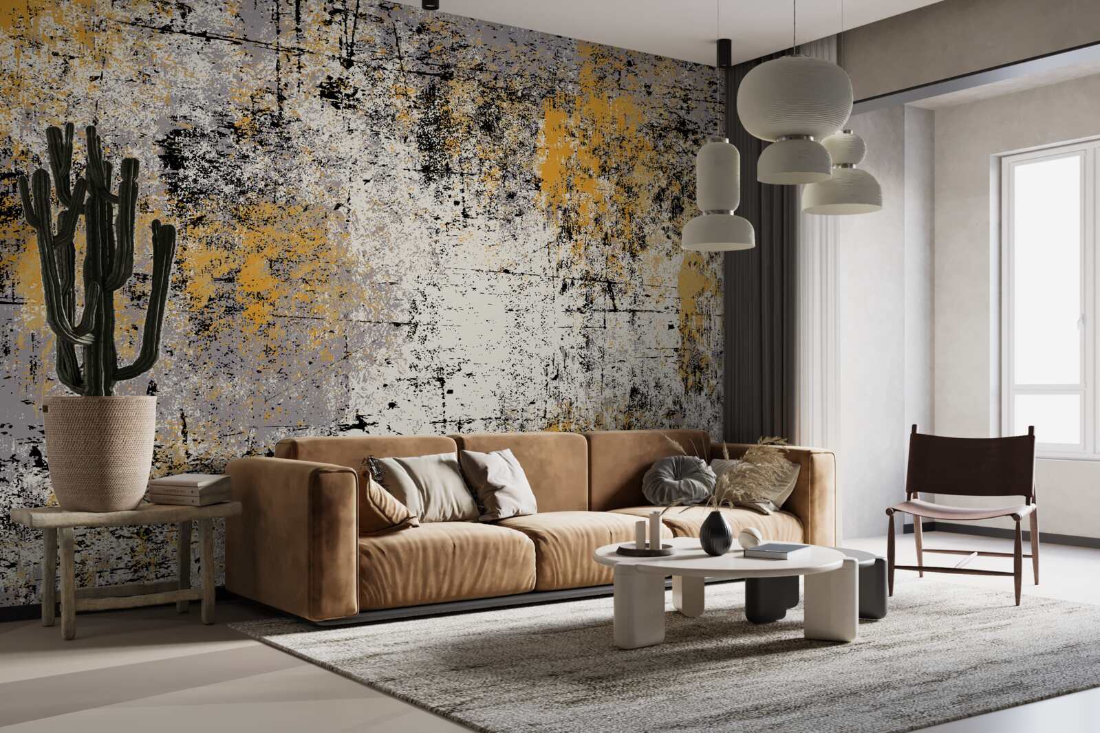 Fototapet abstracție pe un țărm calm de toamnă