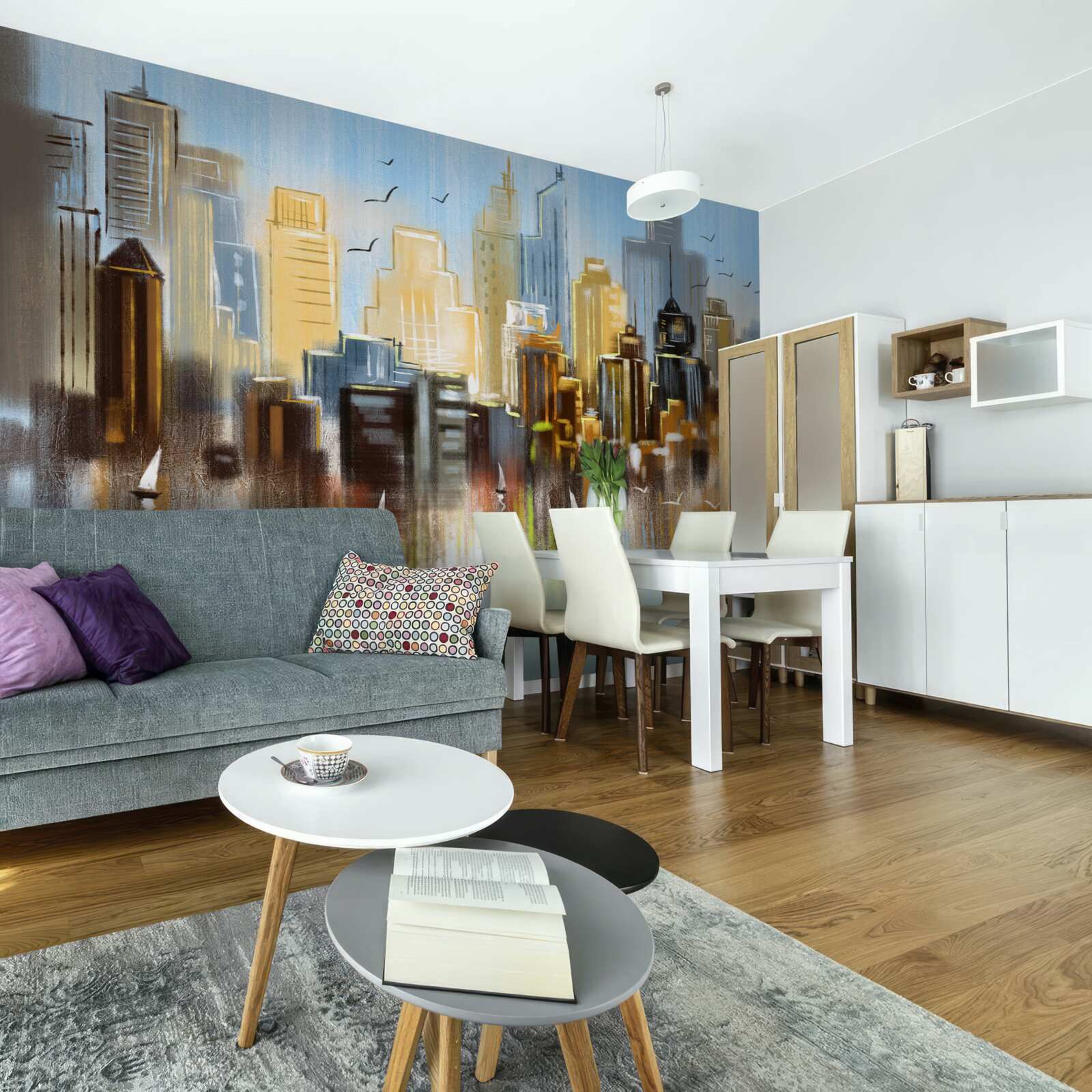 Fototapet orașul fuzzy descris