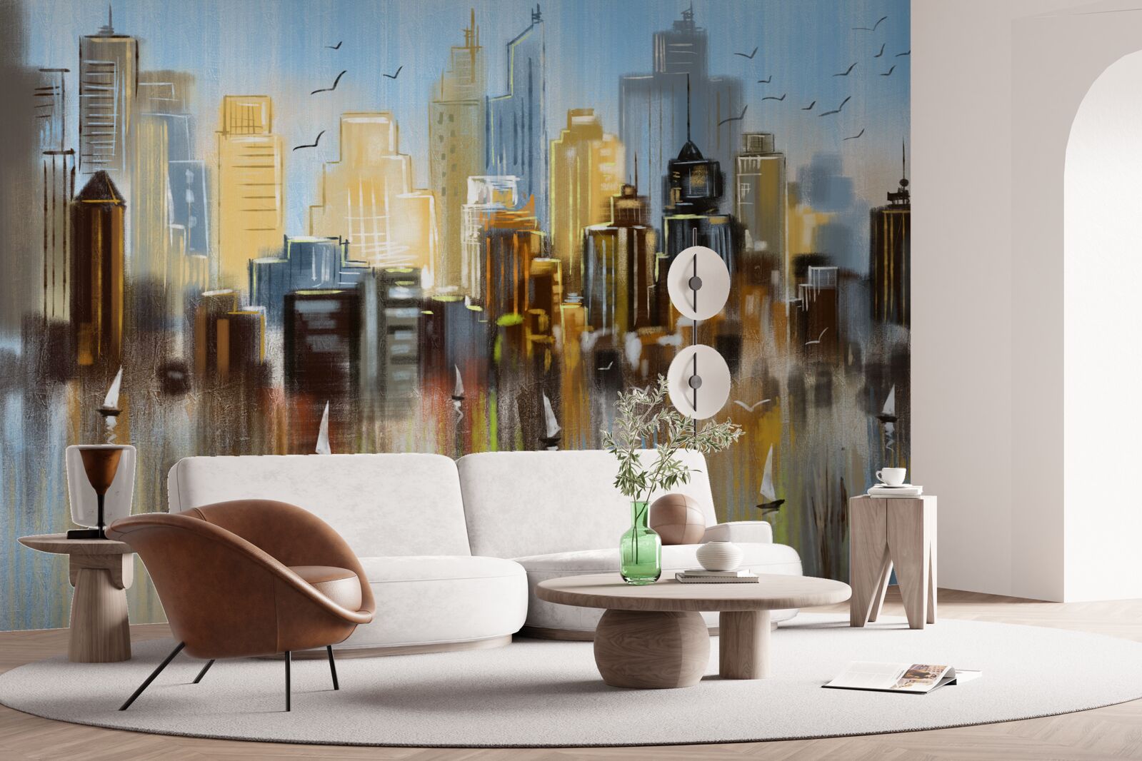 Fototapet orașul fuzzy descris