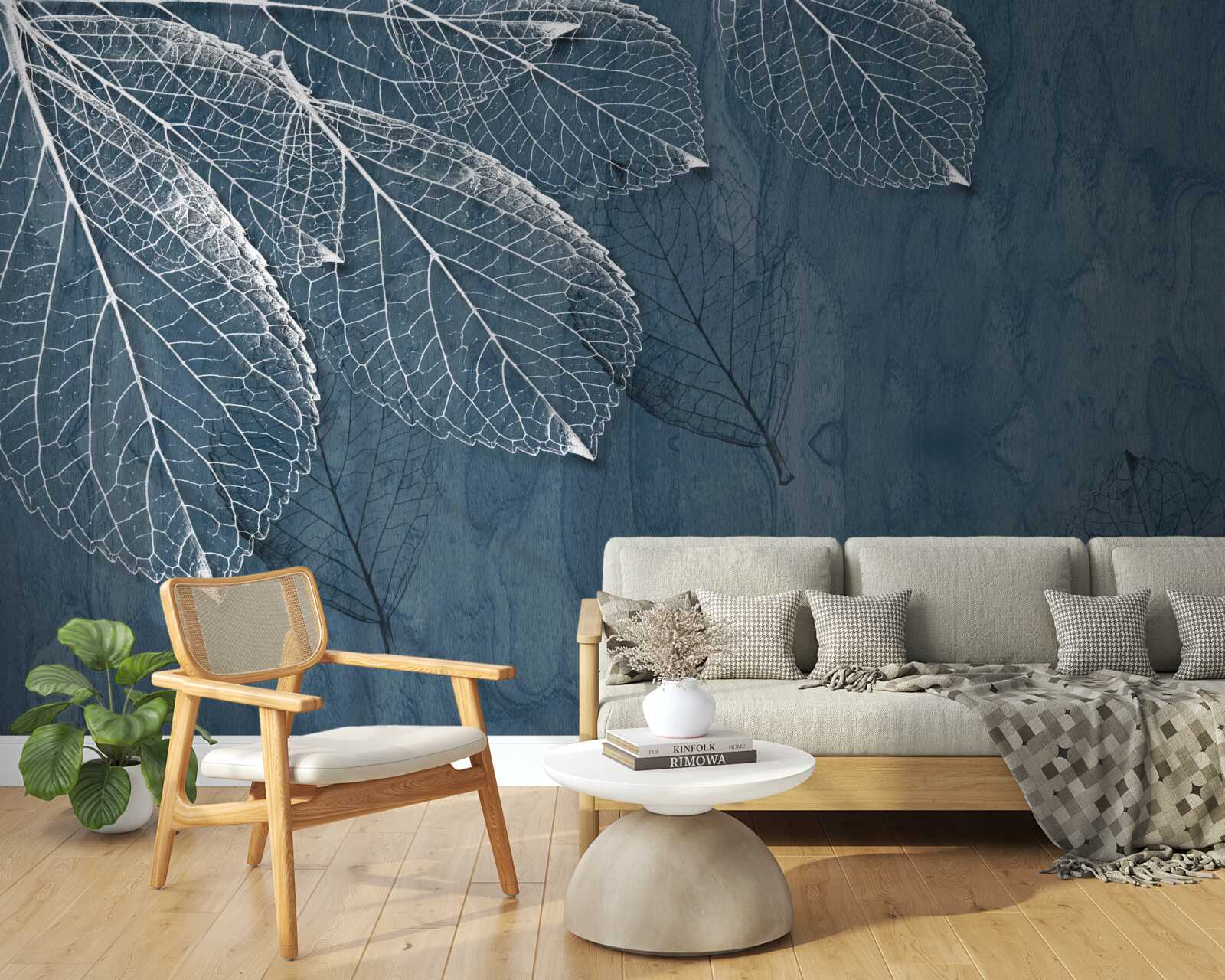 Fototapet frunzele sunt la fel de transparente ca aripile unui fluture