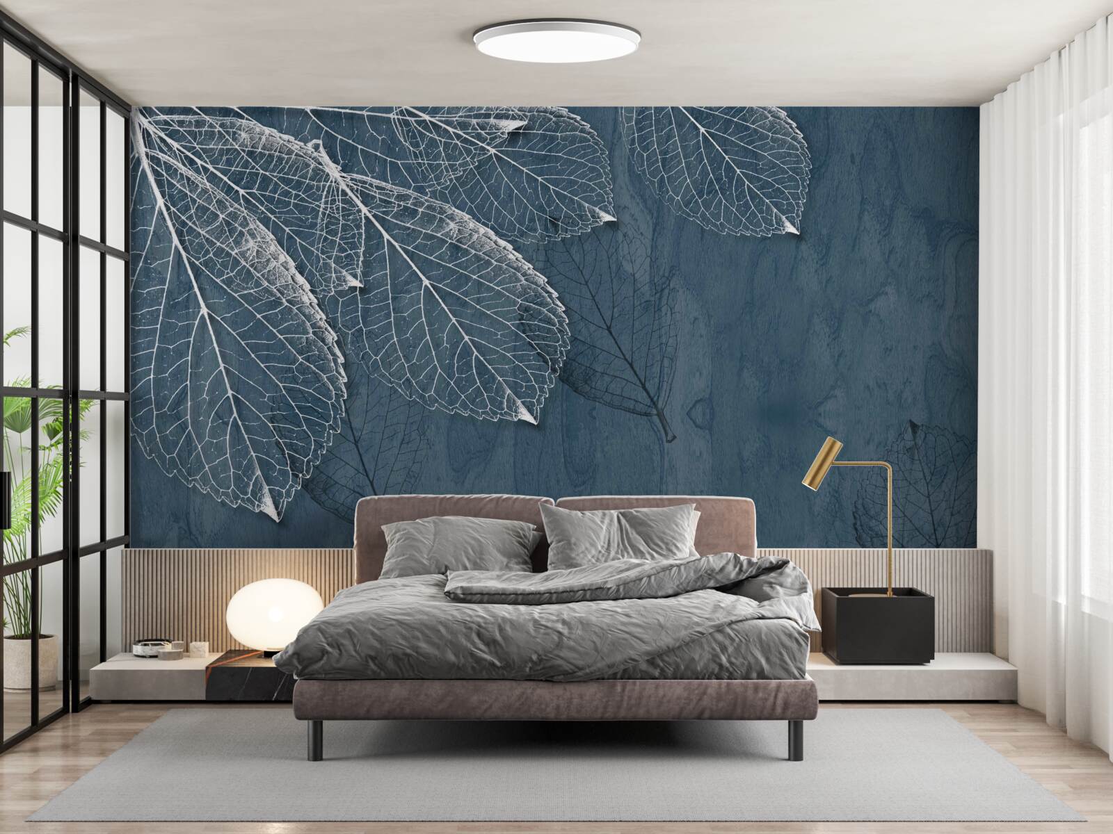 Fototapet frunzele sunt la fel de transparente ca aripile unui fluture