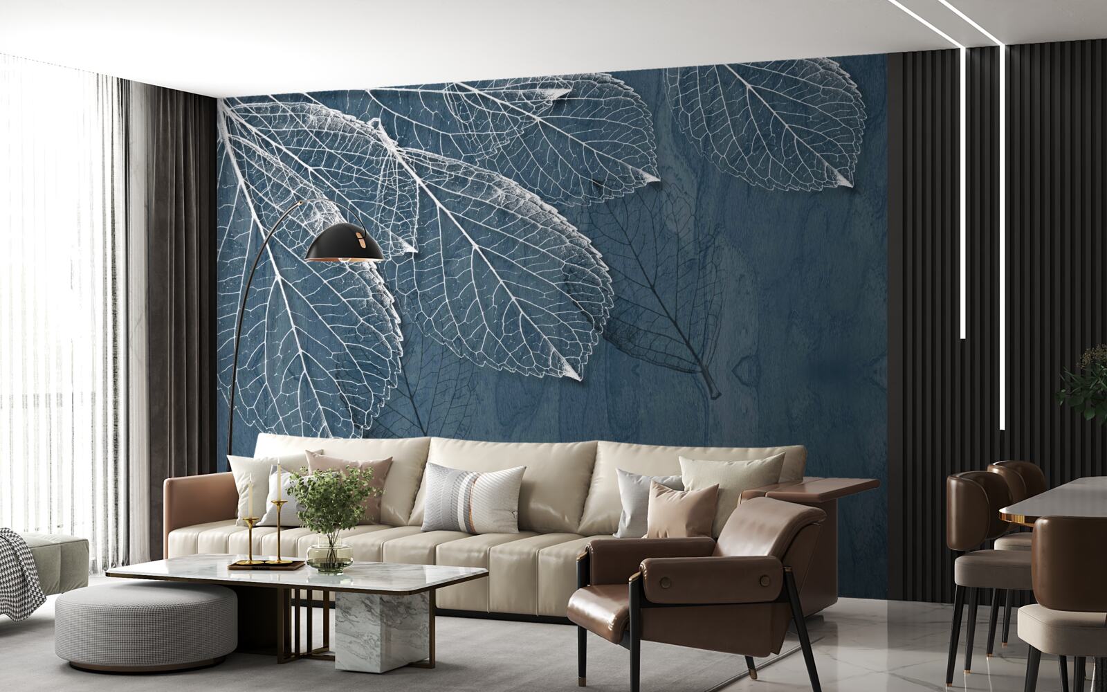 Fototapet frunzele sunt la fel de transparente ca aripile unui fluture