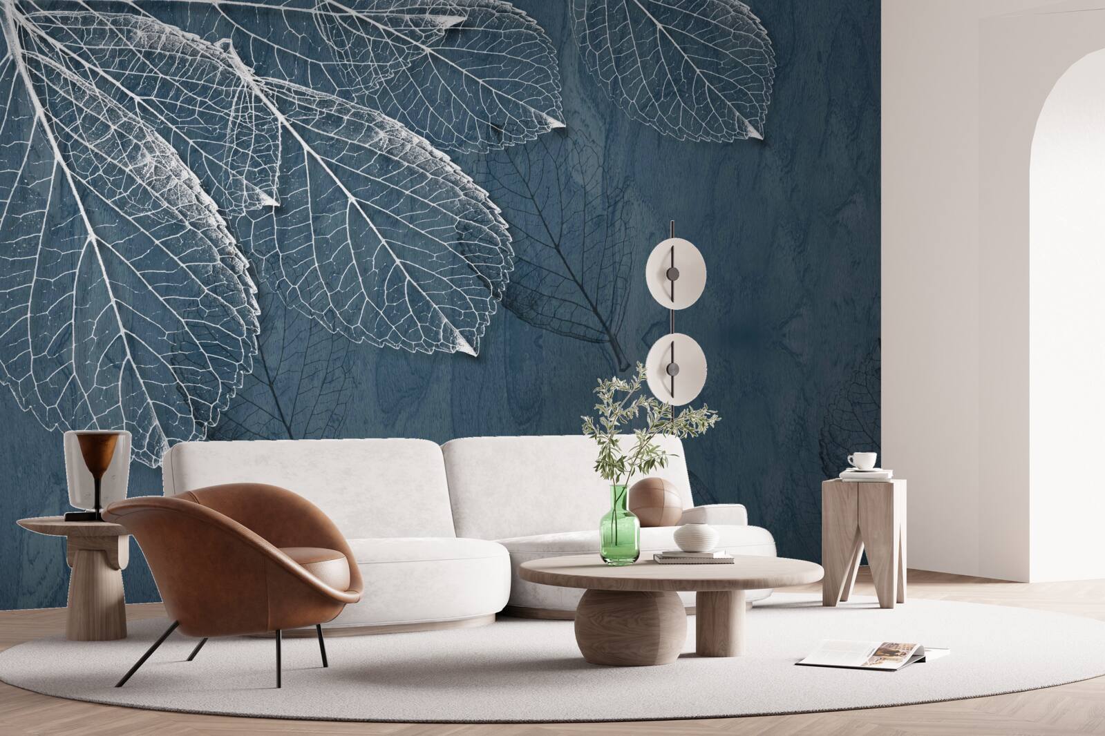 Fototapet frunzele sunt la fel de transparente ca aripile unui fluture