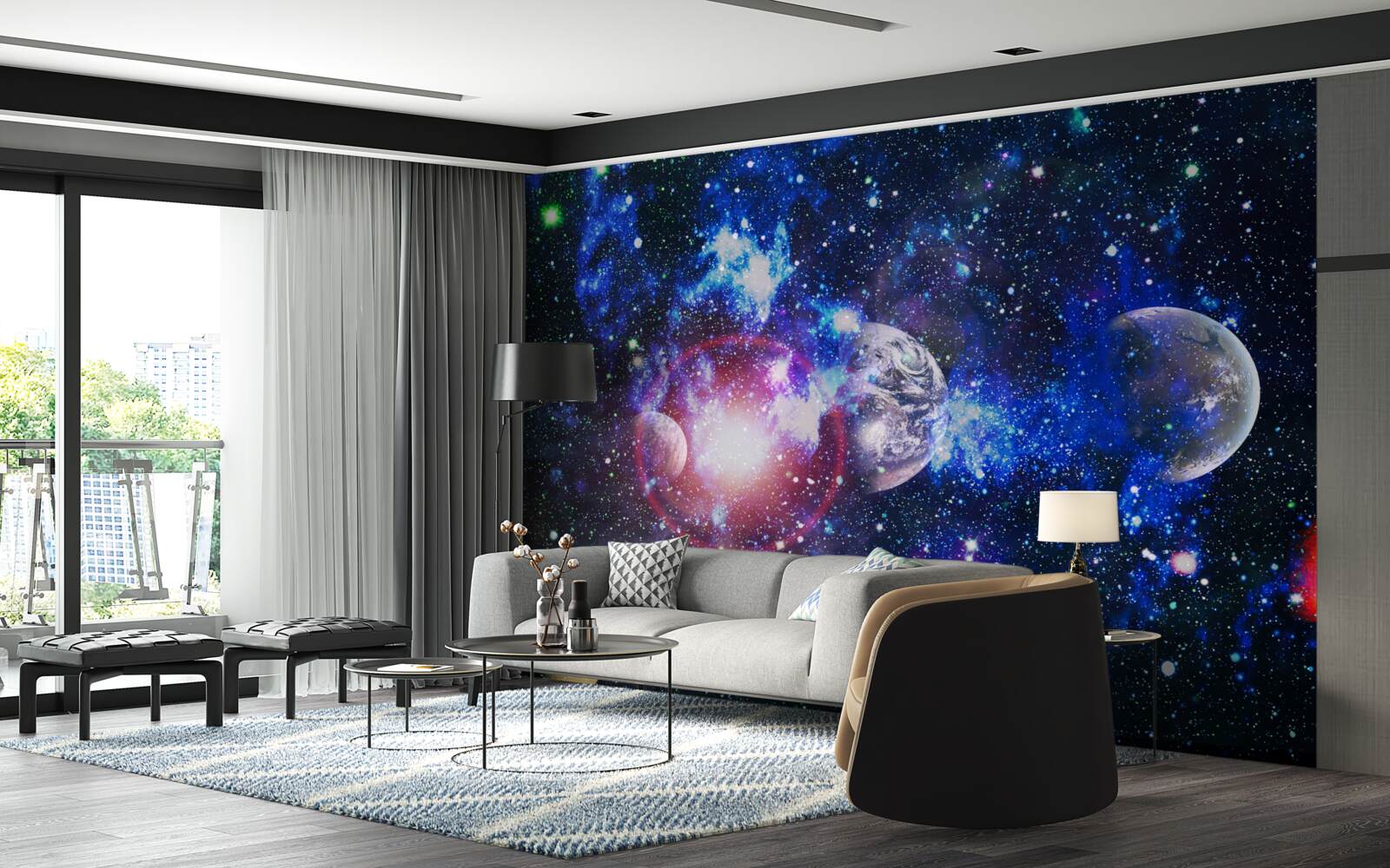 Fototapet un univers spațios și misterios