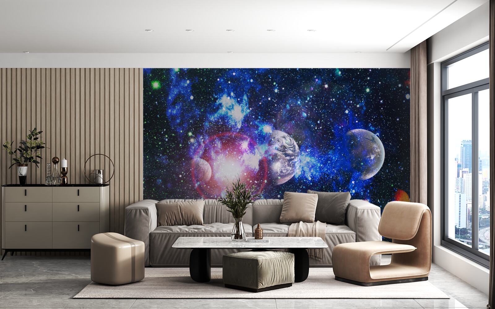 Fototapet un univers spațios și misterios