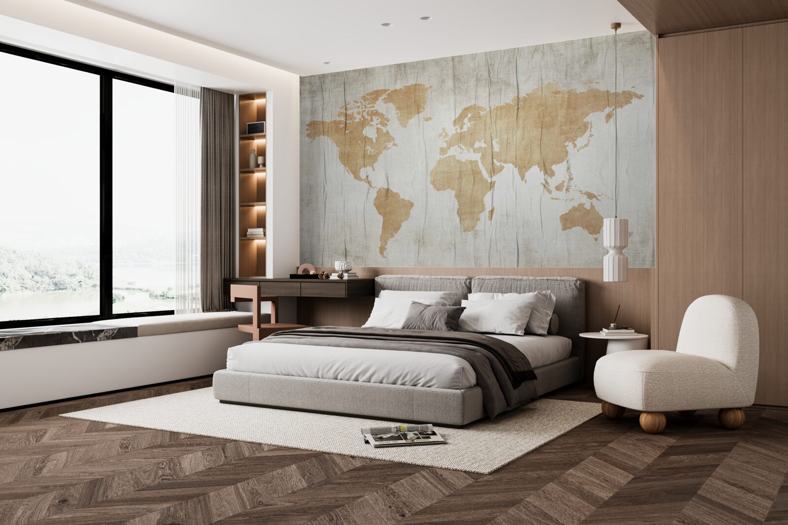 Fototapet profiluri de țară în atlasul geografic al pământului