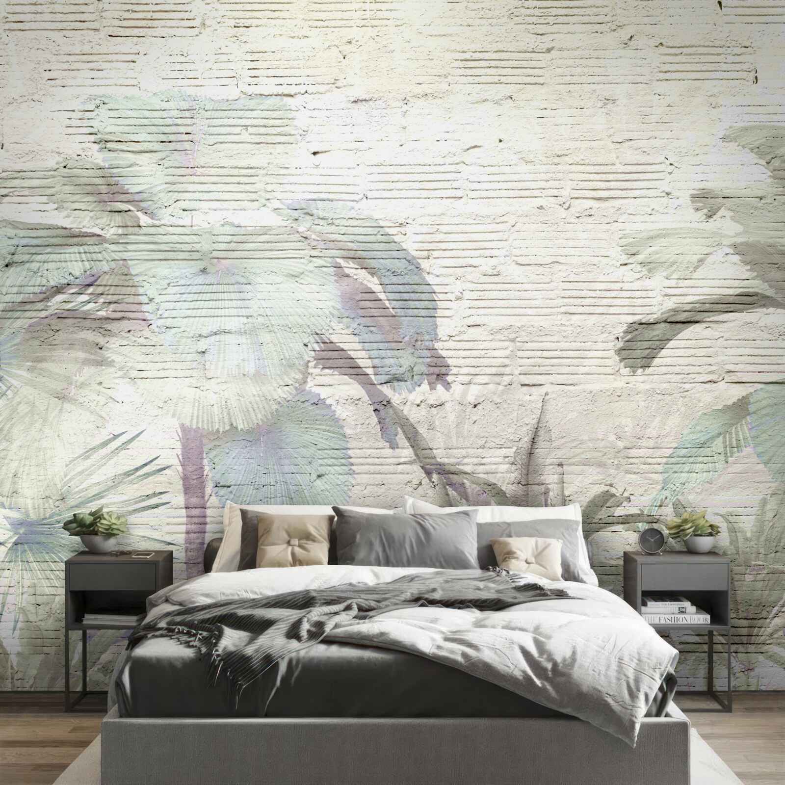 Fototapet plante tropicale expuse la vânturi puternice