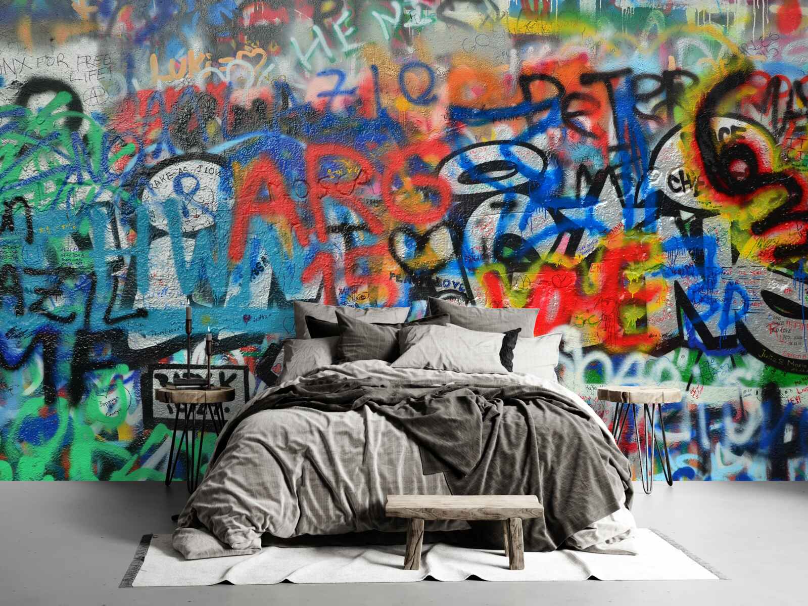 Fototapet Zid decorat cu graffiti